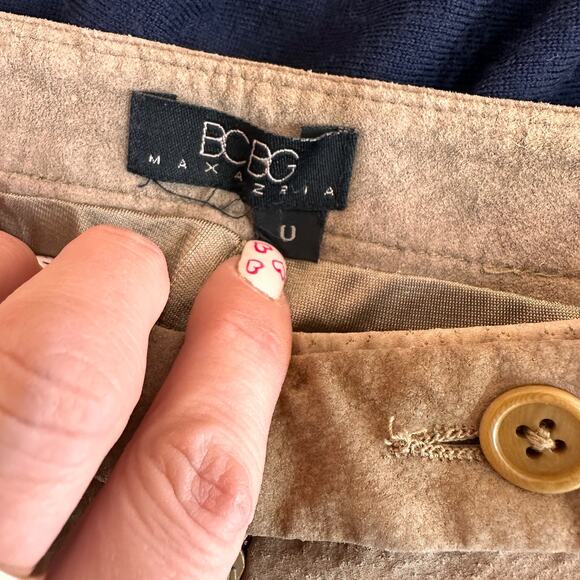 BCBGMaxAzria Women's Brown Leather Pants Size 0 - Picture 7 of 9